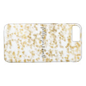 Coques Case-Mate iPhone Coeurs d'or (Dos (Horizontal))