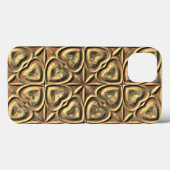 Coques Case-Mate iPhone Coeurs d'or (Verso (horizontal))