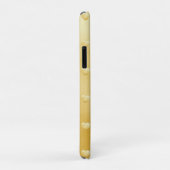 Coques Case-Mate iPhone Coeurs d'or gothique sur couleur solide (Dos/Droite)