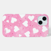 Coques Case-Mate iPhone Cœurs doux tachetés (Verso (horizontal))