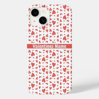 Coque Pour iPhone 14 Coeurs du jour des valentines rouges