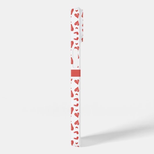 Coques Case-Mate iPhone Coeurs du jour des valentines rouges (Verso / Droite)