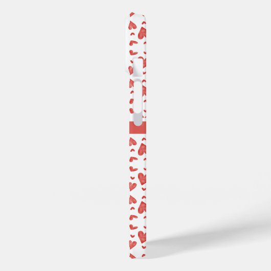 Coques Case-Mate iPhone Coeurs du jour des valentines rouges (Verso / Gauche)