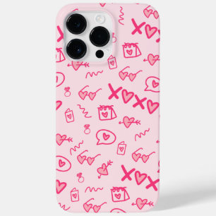Coque Pour Pour iPhone 14 Pro Max Coeurs du jour des valentines rouges