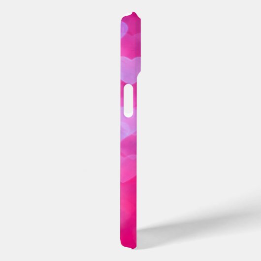 Coques Case-Mate iPhone Coeurs en rose et lavande (Verso / Droite)