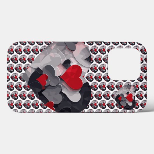 Coques Case-Mate iPhone Coeurs enchantés (Verso (horizontal))