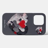 Coques Case-Mate iPhone Coeurs enchantés (Verso (horizontal))