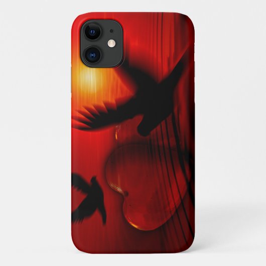 Coques Case-Mate iPhone Coeurs et colombes (Dos)