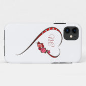 Coques Case-Mate iPhone Coeurs et fleurs (Dos (Horizontal))