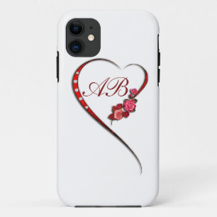 Coques Pour iPhone Coeurs et fleurs paraphées