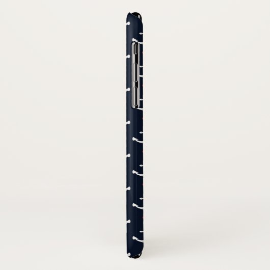 Coques Case-Mate iPhone Coeurs et motif d'Ancres (Dos/Gauche)