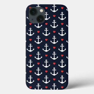 Etui iPhone Case-Mate Coeurs et motif d'Ancres
