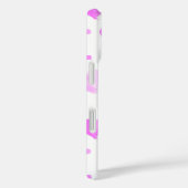 Coques Case-Mate iPhone Coeurs et points Aquarelle Motif rose (Verso / Droite)