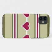 Coques Case-Mate iPhone Coeurs et rayures iPhone 5 Coque-Mate (Dos (Horizontal))