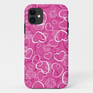 Coques Pour iPhone Coeurs et Rose