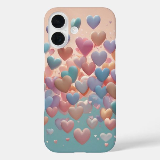 Coques Case-Mate iPhone Coeurs flottants (Verso)