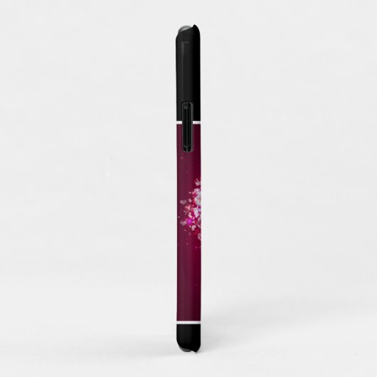 Coques Case-Mate iPhone Coeurs flottants de crosse (Dos/Droite)