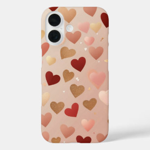 Coques iPhone 16 Coeurs flottants Romance
