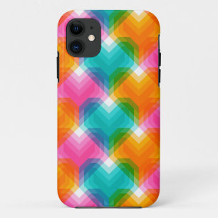 Case-Mate iPhone Case Coeurs géométriques en couleurs psychédéliques (1)