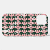 Coques Case-Mate iPhone Coeurs gronces et fleurs motif. (Verso (horizontal))