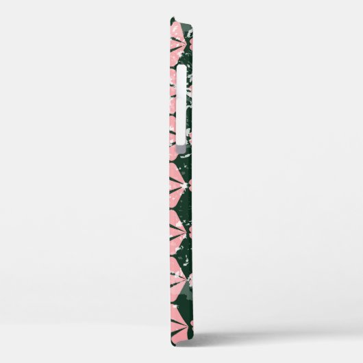 Coques Case-Mate iPhone Coeurs gronces et fleurs motif. (Verso / Gauche)