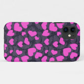 Coques Case-Mate iPhone Coeurs heureux (Dos (Horizontal))