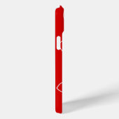 Coques Case-Mate iPhone Coeurs heureux 3 - Rouge (Verso / Droite)