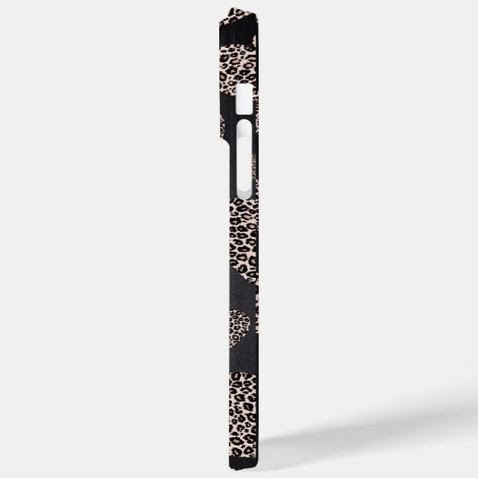 Coques Case-Mate iPhone Coeurs léopards (Verso / Gauche)