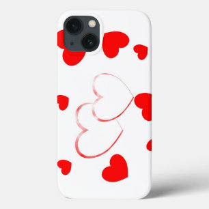 Coques Pour iPhone Coeurs mignons - belle fille