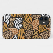 Coques Case-Mate iPhone Coeurs motifs d'animaux amusants (Dos (Horizontal))