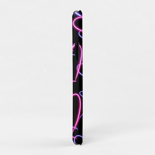 Coques Case-Mate iPhone Cœurs Néon (Dos/Droite)