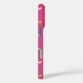 Coques Case-Mate iPhone Cœurs Or Rose Blush Noir (Verso / Droite)