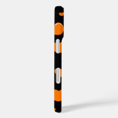 Coques Case-Mate iPhone cœurs orange et violet à pois (Verso / Droite)