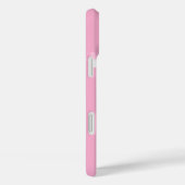 Coques Case-Mate iPhone Cœurs Personnalisés Rose et Blanc (Verso / Droite)