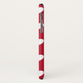 Coques Case-Mate iPhone Coeurs polka blancs et rouges (Dos/Gauche)