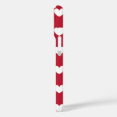 Coques Case-Mate iPhone Coeurs polka blancs et rouges (Verso / Gauche)