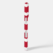 Coques Case-Mate iPhone Coeurs polka blancs et rouges (Verso / Droite)