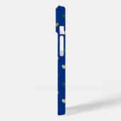Coques Case-Mate iPhone Coeurs Polka dans les tons bleu paon (Verso / Gauche)
