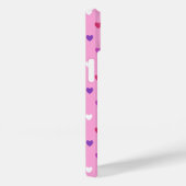 Coques Case-Mate iPhone Coeurs polka rose (Verso / Droite)