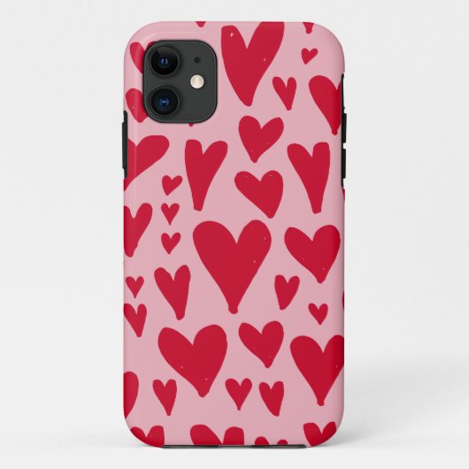 Coques Case-Mate iPhone Coeurs principaux (Dos)