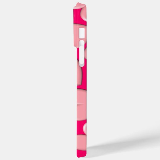 Coques Case-Mate iPhone Coeurs Puffy 3D (Verso / Gauche)