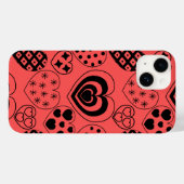 Coques Case-Mate iPhone Coeurs répétitifs (Verso (horizontal))
