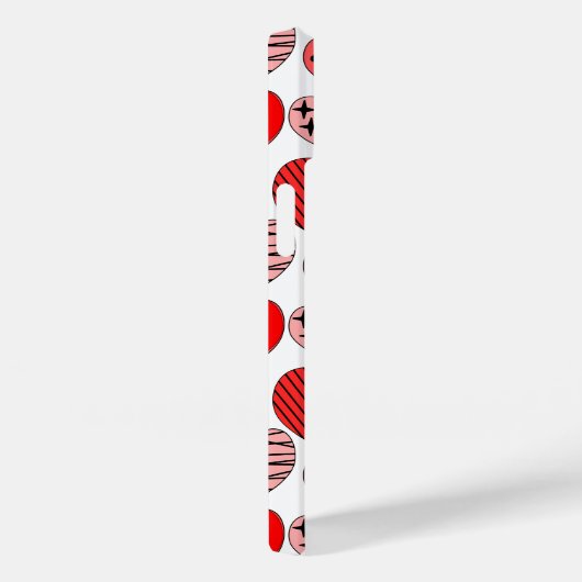 Coques Case-Mate iPhone Coeurs répétitifs (Verso / Droite)