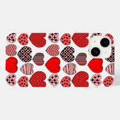 Coques Case-Mate iPhone Coeurs répétitifs (Verso (horizontal))
