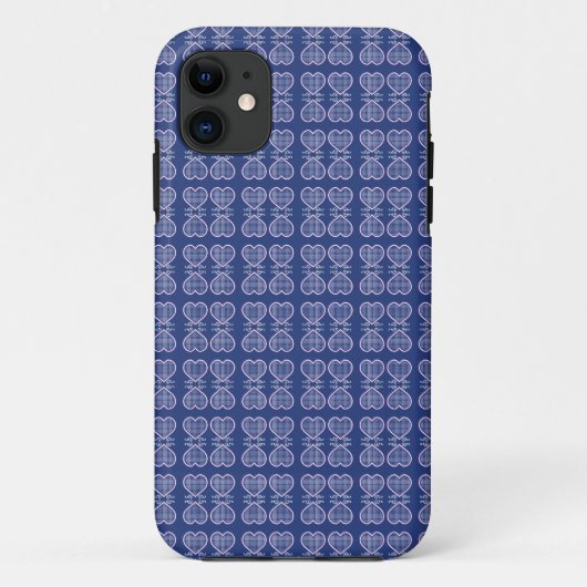 Coques Case-Mate iPhone Coeurs rétro (Dos)