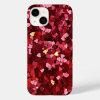 Coeurs rose et rouge amour