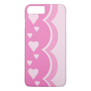 Coque iPhone 8 Plus/7 Plus Coeurs roses
