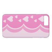 Coques Case-Mate iPhone Coeurs roses (Dos (Horizontal))