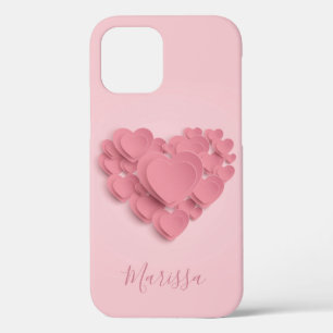 Case-Mate iPhone Case Coeurs roses à couche