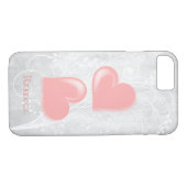 Coques Case-Mate iPhone Coeurs roses Coque-coque iphone personnalisé (Dos (Horizontal))